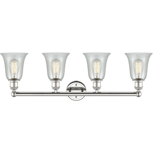 Hanover 4 Light 33.25 inch Polished Nickel Bath Vanity Light Wall Light in Fishnet