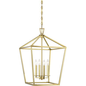 Townsend 4 Light 17 inch Warm Brass Pendant Ceiling Light, Essentials