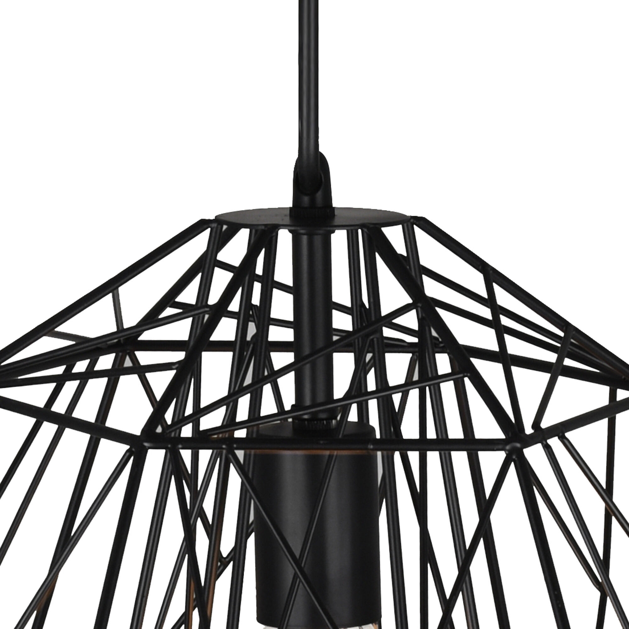 Bagheera 1 Light 20 inch Black Down Pendant Ceiling Light