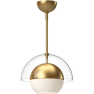 Alora Mood Lucy 1 Light 12 inch Brushed Gold Pendant Ceiling Light