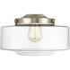 Franklin Restoration Bridgeton LED 12 inch Antique Copper Mini Pendant Ceiling Light in Clear