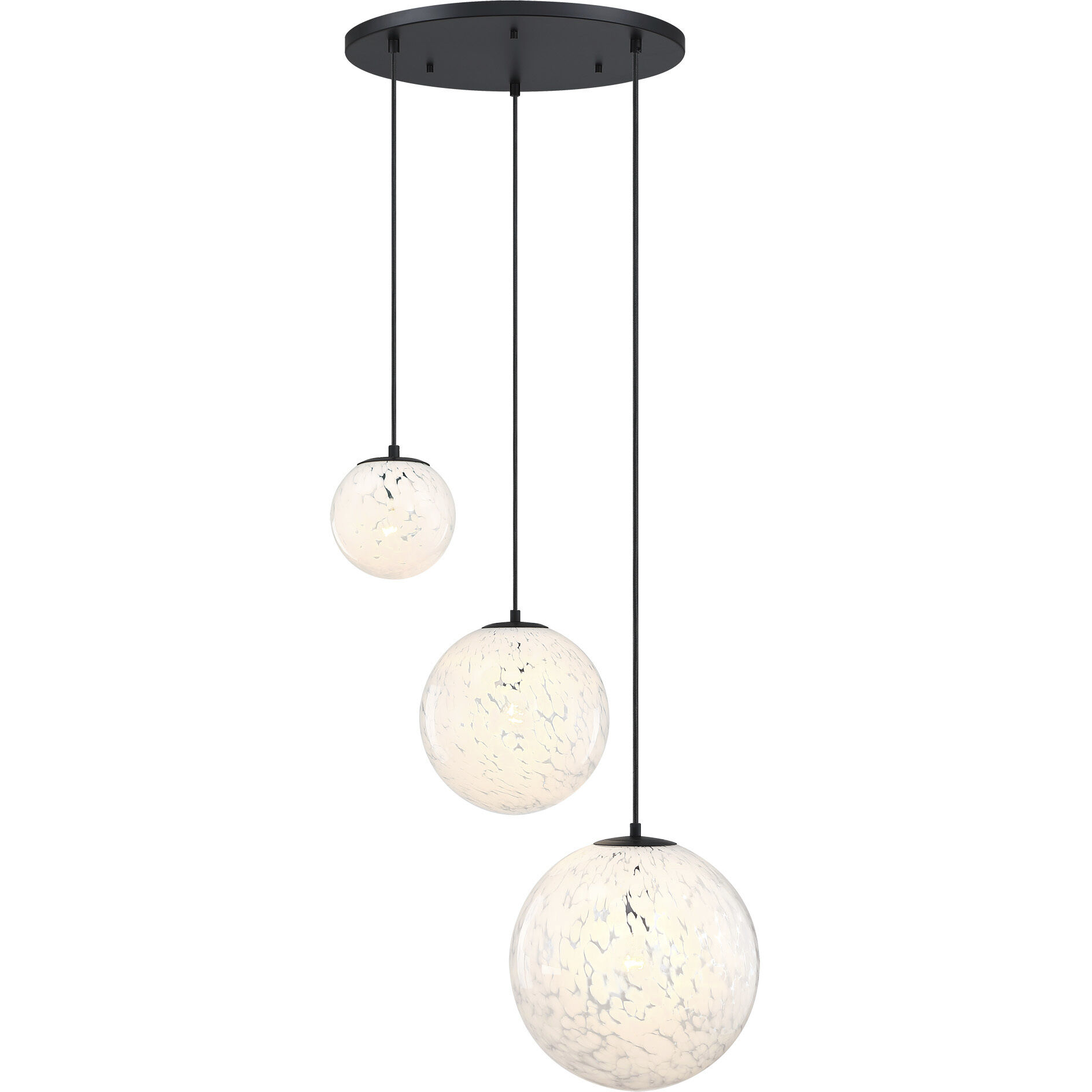 Circo LED 28.75 inch Matte Black Chandelier Ceiling Light