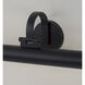 Morgan LED 22.25 inch Matte Black Sconce Wall Light