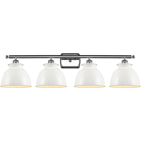 Ballston Adirondack LED 38 inch Brushed Brass Bath Vanity Light Wall Light in Glossy White, Ballston