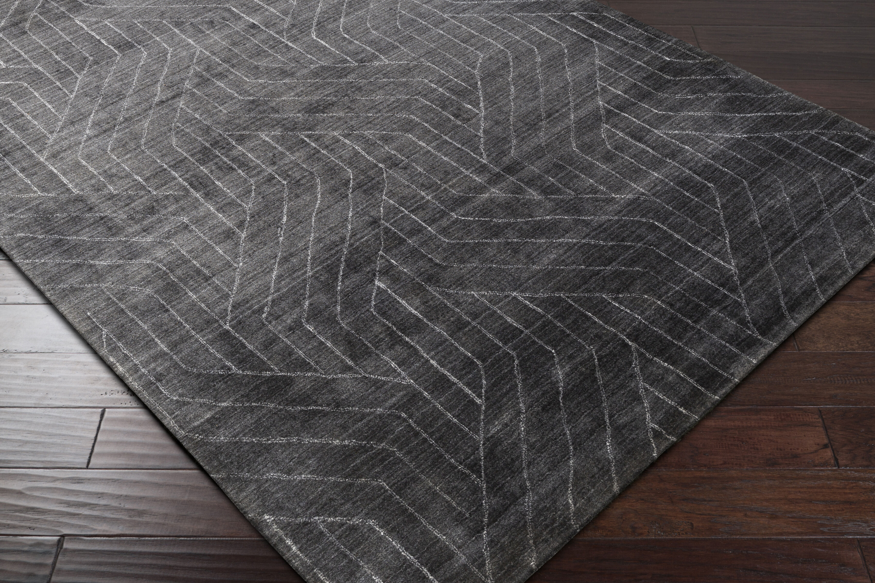 Hightower 36 X 24 inch Charcoal Rug in 2 x 3, Rectangle