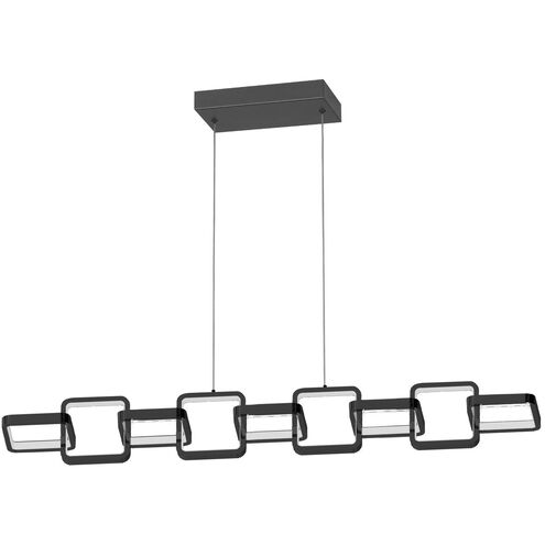Patsy LED 43.25 inch Matte Black Horizontal Pendant Ceiling Light