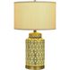 Barletta 25 inch 150 watt Antique Gold Table Lamp Portable Light