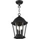 Hamilton 3 Light 10 inch Textured Black Outdoor Pendant Lantern