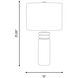 ED Ellen DeGeneres Feikudo 25.88 inch 60 watt Glossy Light Green Table Lamp Portable Light