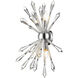 Soleia 4 Light 9.63 inch Chrome Wall Sconce Wall Light in 7.2