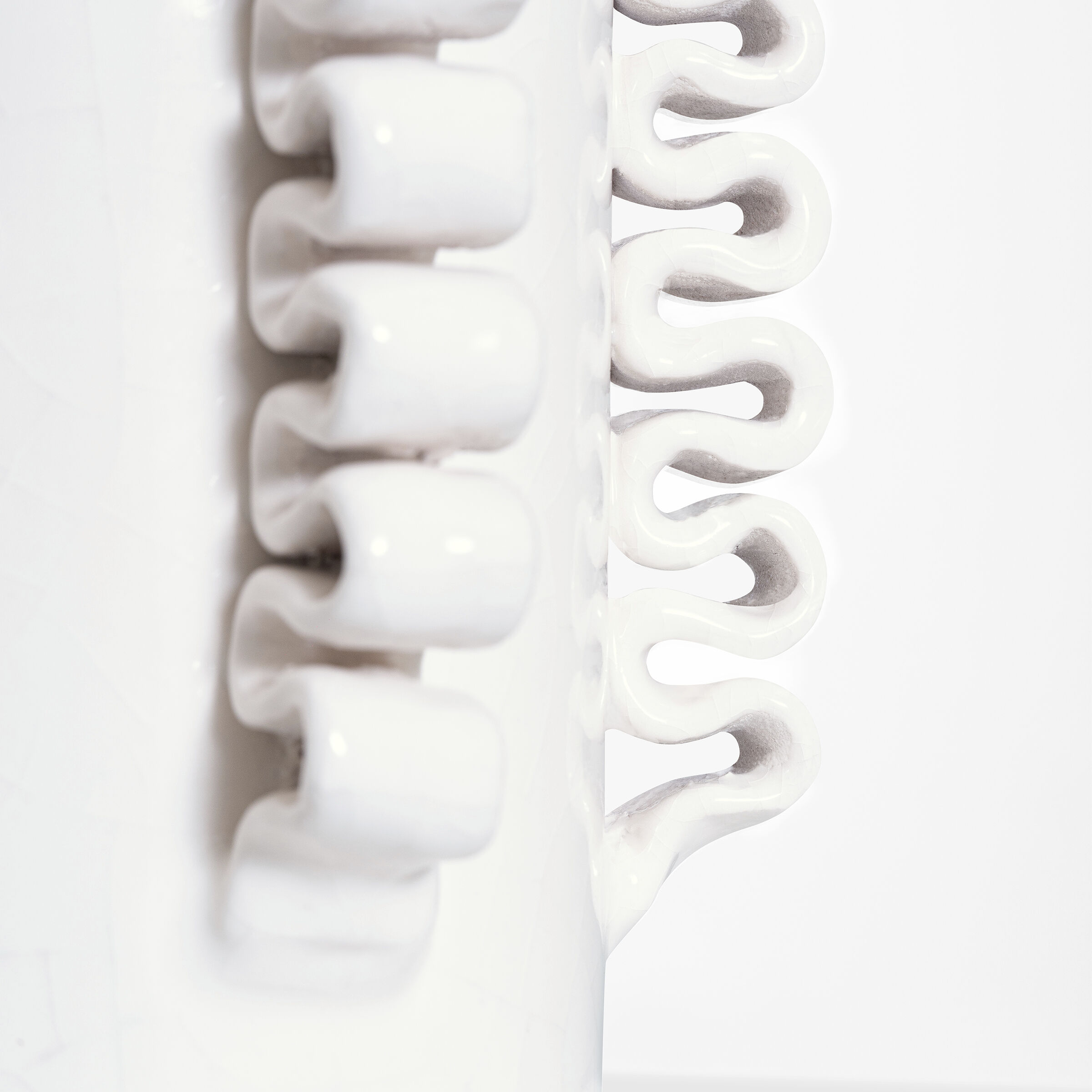 AERIN Amandine 24.75 inch 15.00 watt Glossy White Crackle Table Lamp Portable Light