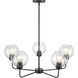 Boman 5 Light 28 inch Oil Rubbed Bronze Chandelier Ceiling Light