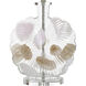 Lily 30 inch 100.00 watt Clear and Beige and Pink and Brown Table Lamp Portable Light
