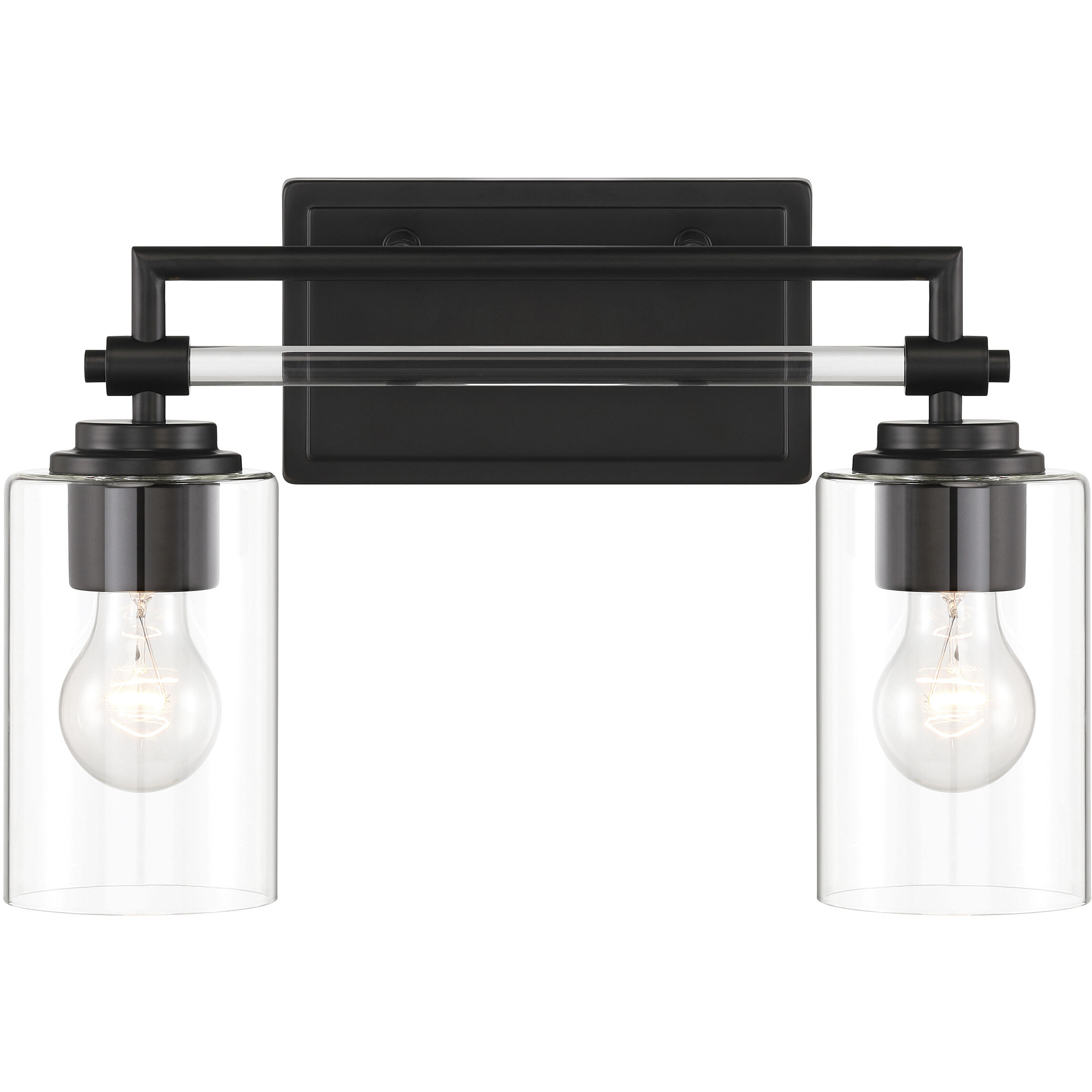 Binsly 2 Light 15.63 inch Coal Bath Vanity Light Wall Light