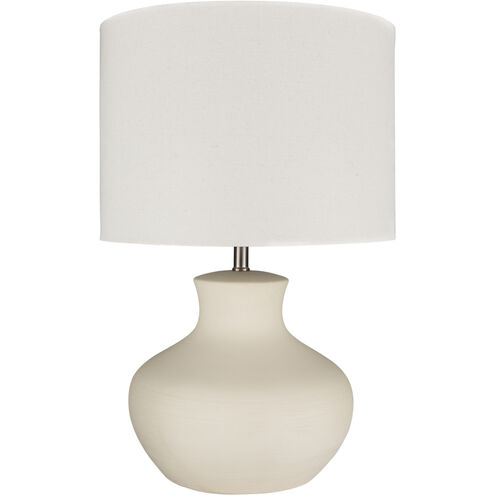 Warren 27 inch 100 watt Off-White Table Lamp Portable Light