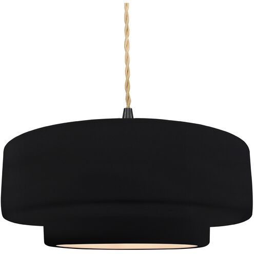 Radiance LED 14.5 inch Gloss Black and Matte White and Matte Black Pendant Ceiling Light