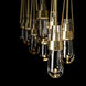 Link 10 Light 44.5 inch Modern Brass Pendant Ceiling Light, Rectangular