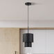 Zolana 1 Light 8.5 inch Black Mini Pendant Ceiling Light