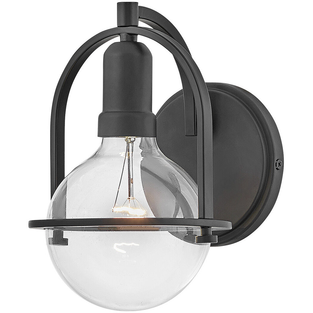 Somerset 1 Light 7.5 inch Black Vanity Light Wall Light