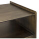 Cyrus 21 X 16 inch Aged Brass Side Table