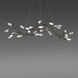 Signature Secret Garden LED 56.3 inch Antique Pewter Linear Chandelier Ceiling Light, Schonbek Signature