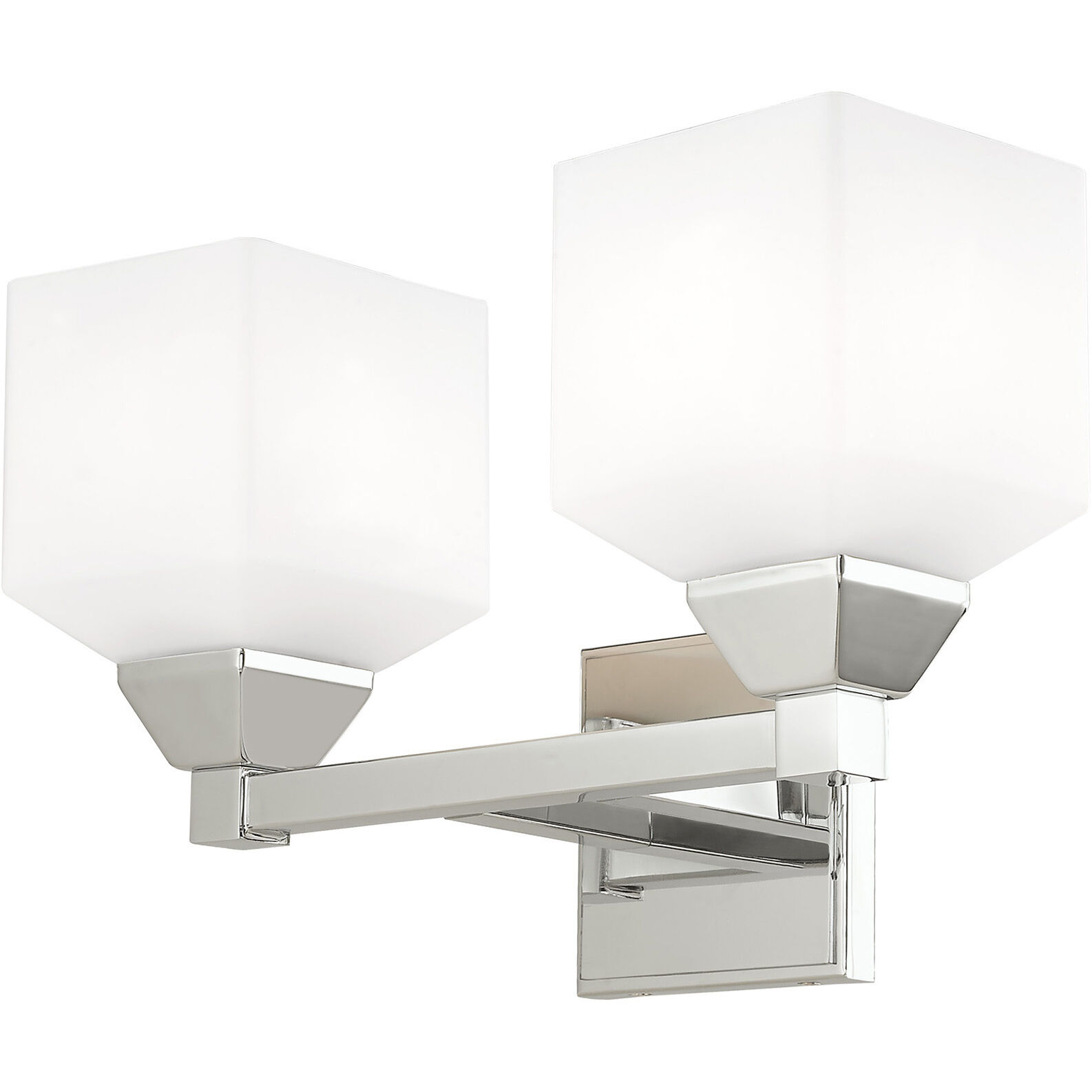 Aragon 2 Light 15 inch Polished Chrome Bath Vanity Wall Light