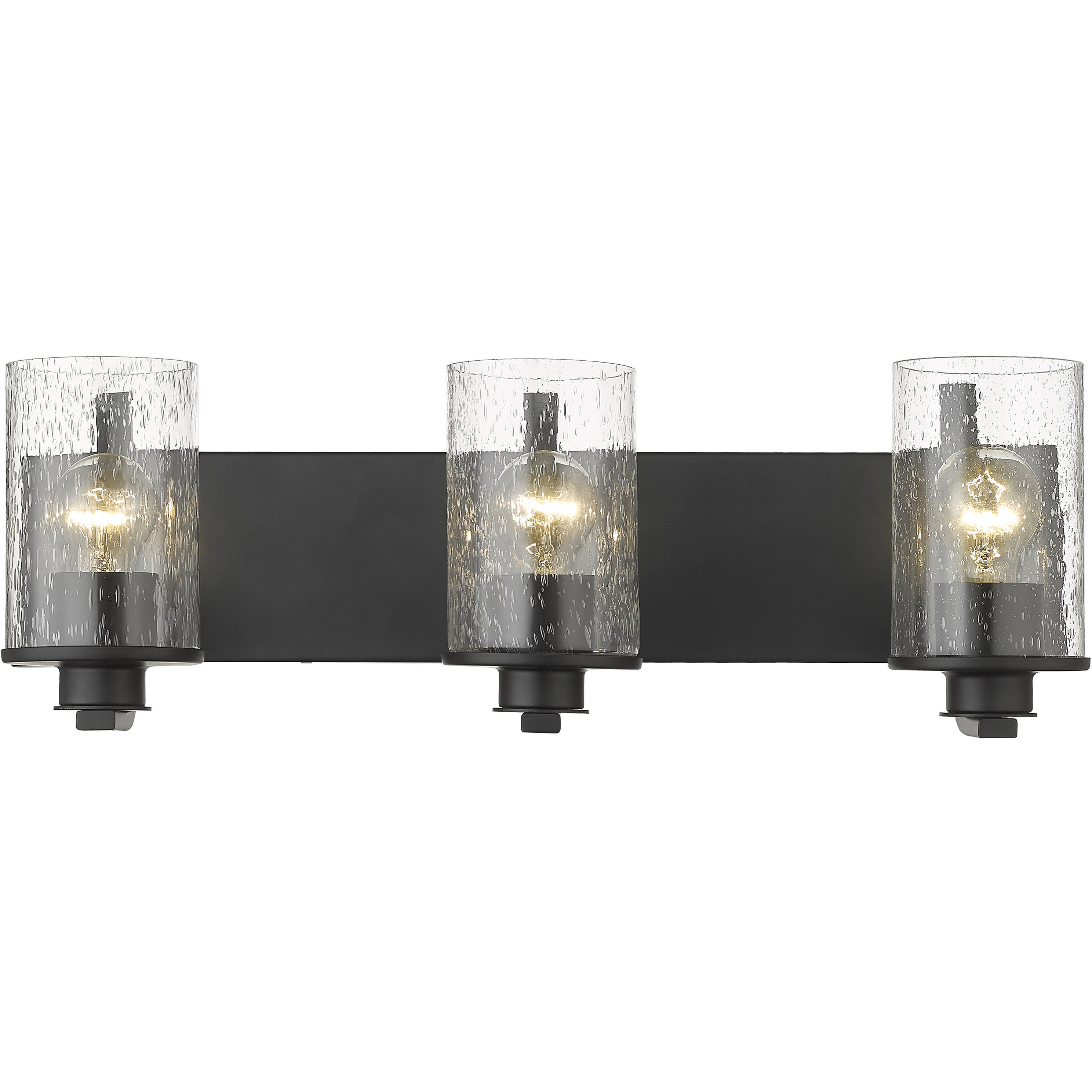 Beckett 3 Light 23 inch Matte Black Vanity Wall Light