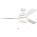Syrus 52 52 inch Matte White Ceiling Fan