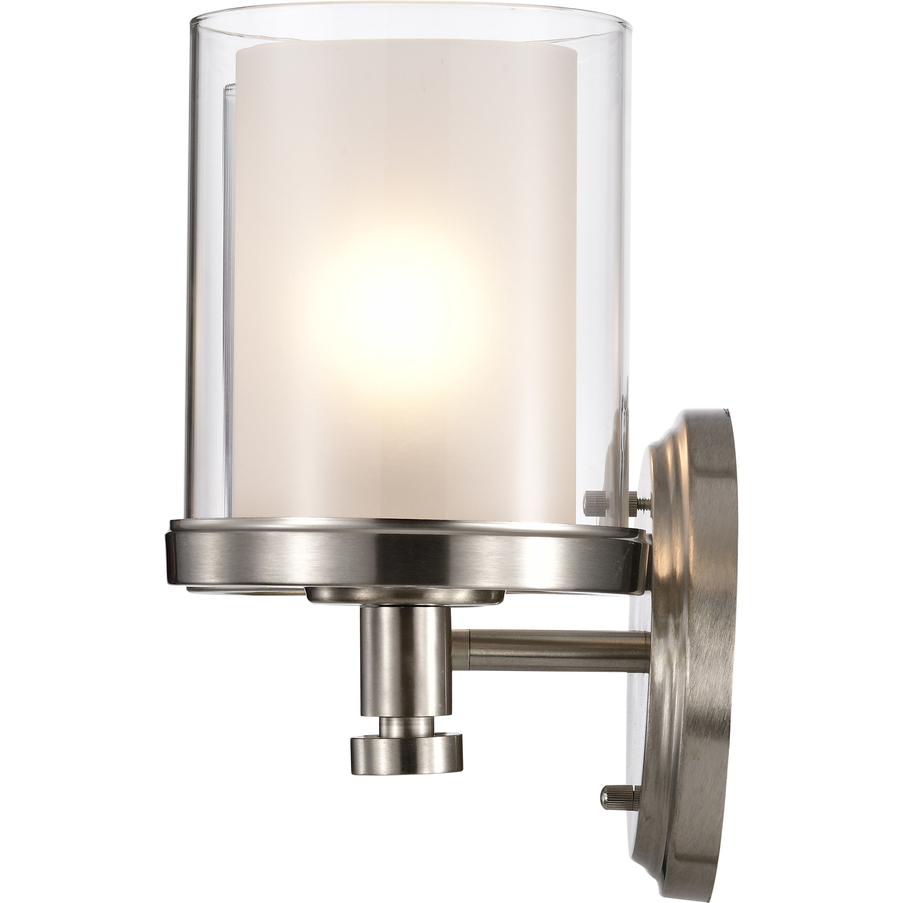 Decker 2 Light 14 inch Brushed Nickel Vanity Light Wall Light