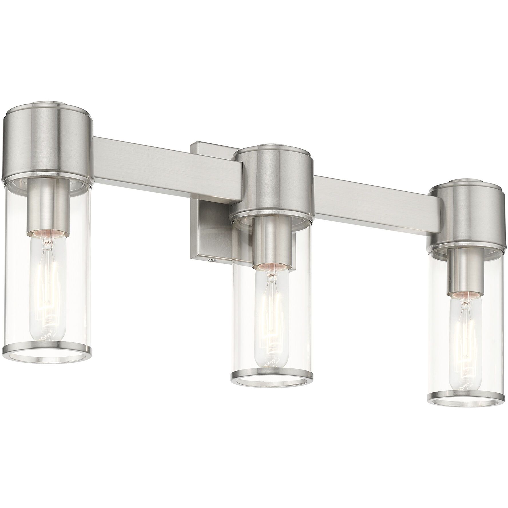 Quincy 3 Light 22.5 inch Brushed Nickel Vanity Wall Sconce Wall Light
