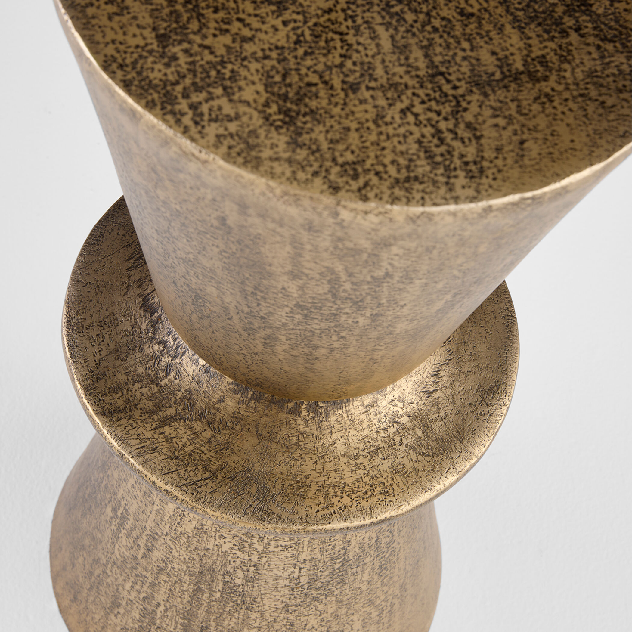 Clepsydra 25 X 12 inch Antique Brass Accent Table