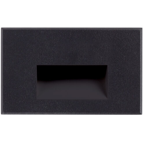Sonic LED 3 inch Black Exterior Wall/Step Light