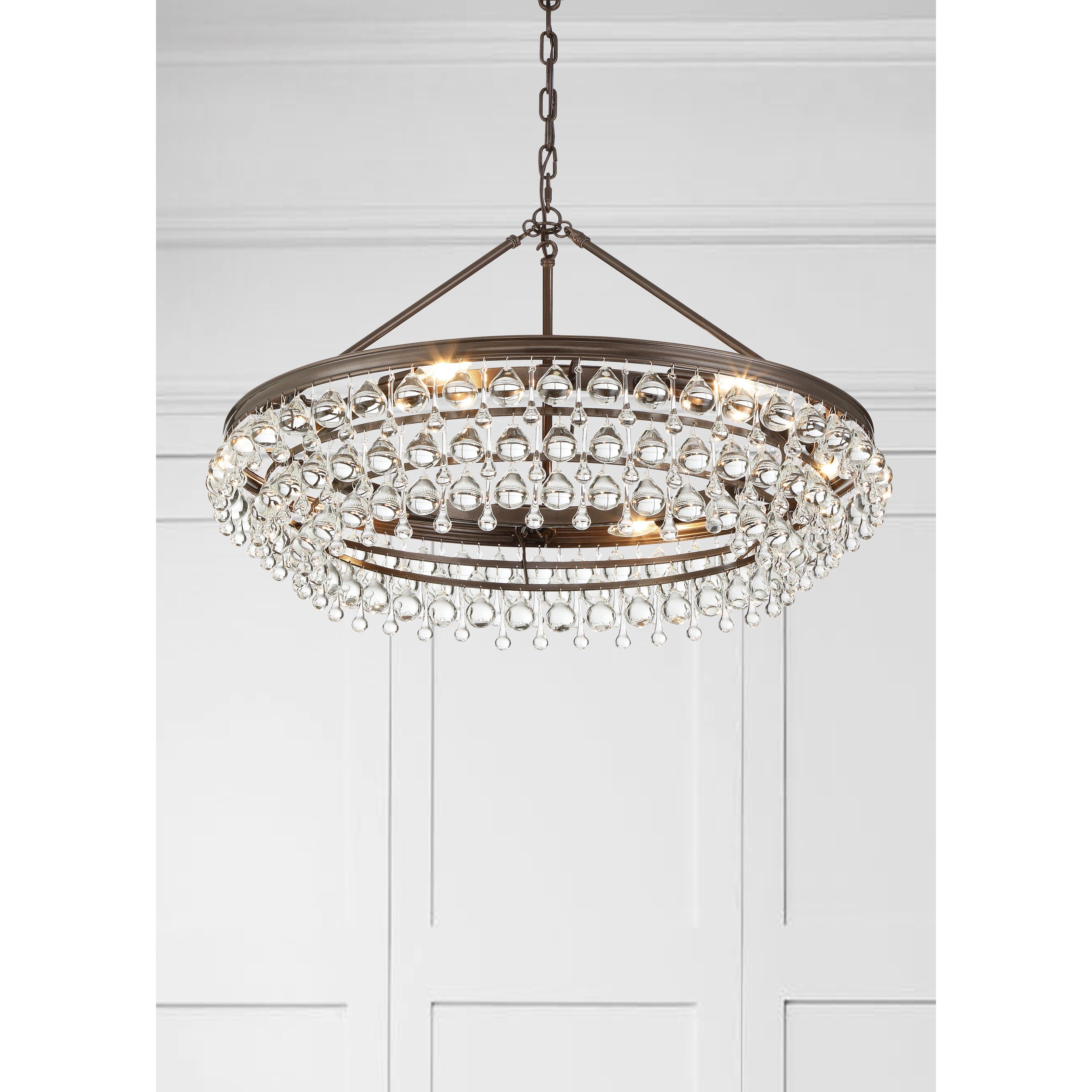 Crystorama 275 VZ Calypso 6 Light 30 inch Vibrant Bronze