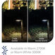 Eclipse 12 2.9 watt Black Path Lighting in 2700K, Path and Area Light, WAC Landscape