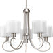 Gladden Pl 5 Light 25 inch Brushed Nickel Chandelier Ceiling Light