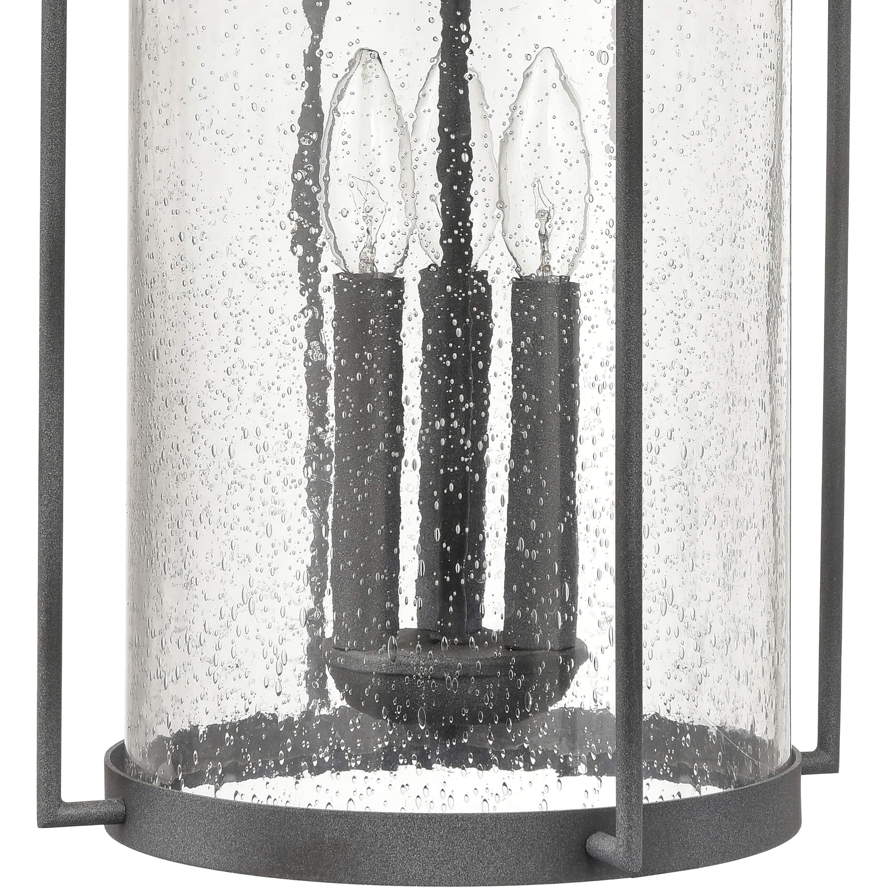 Catalonia 3 Light 24 inch Distressed Zinc Outdoor Wall Sconce