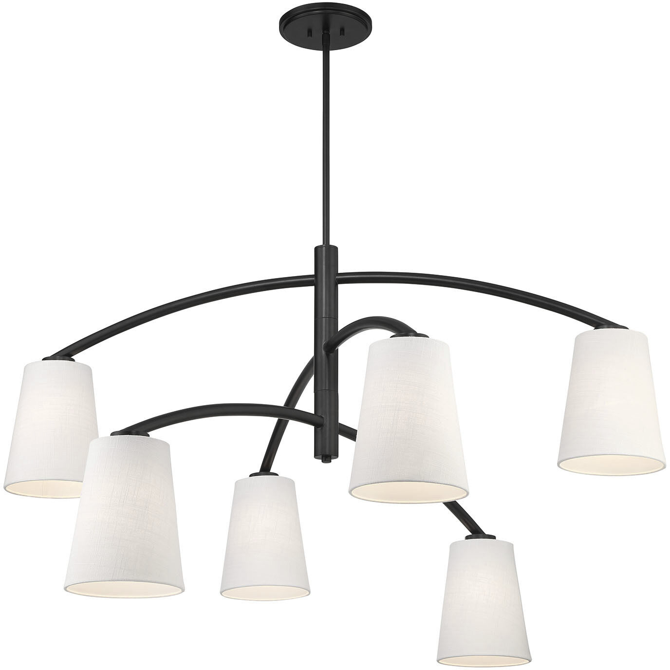Headington 6 Light 53.75 inch Coal Chandelier Ceiling Light