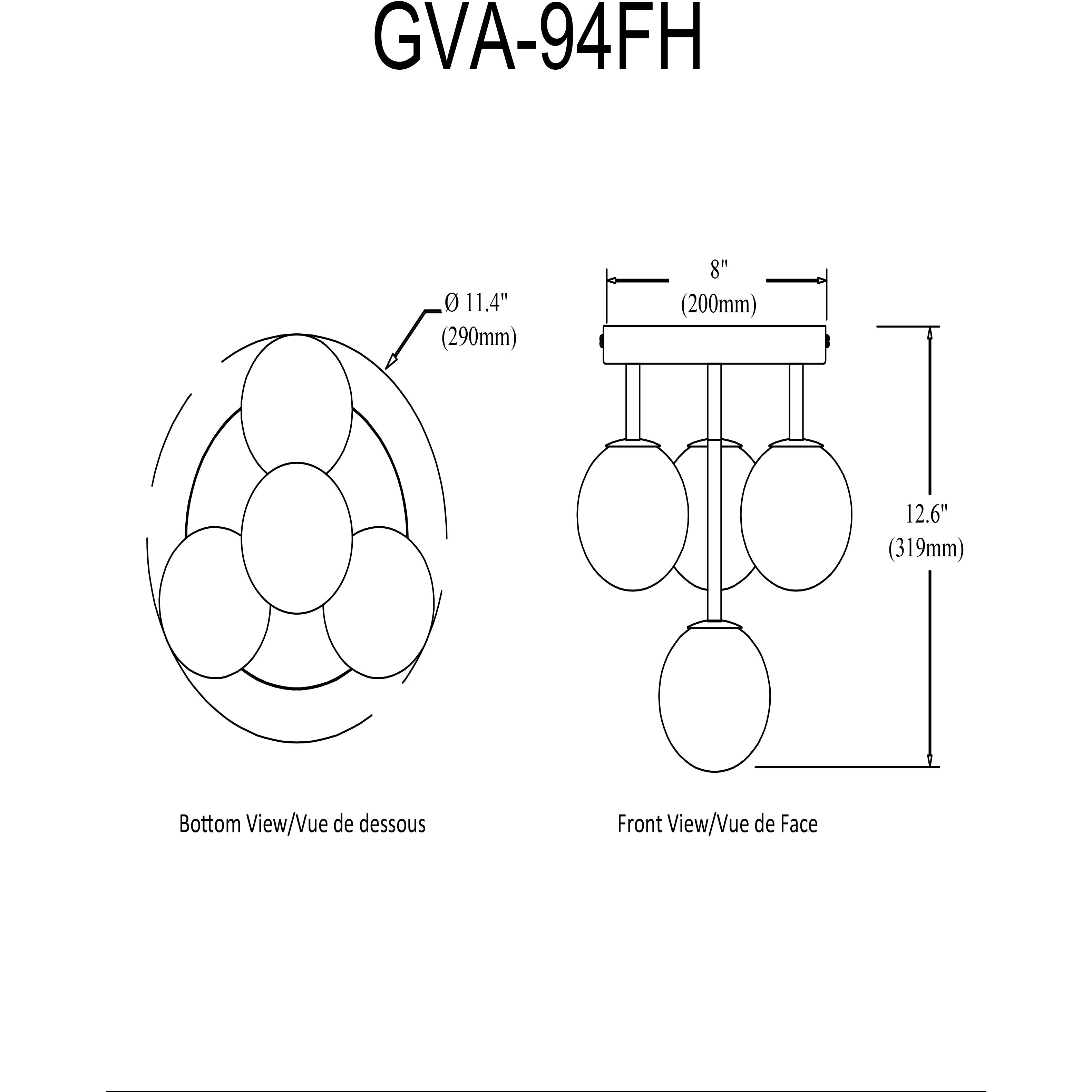 Giovanna LED 16.5 inch Matte Black Flush Mount Ceiling Light