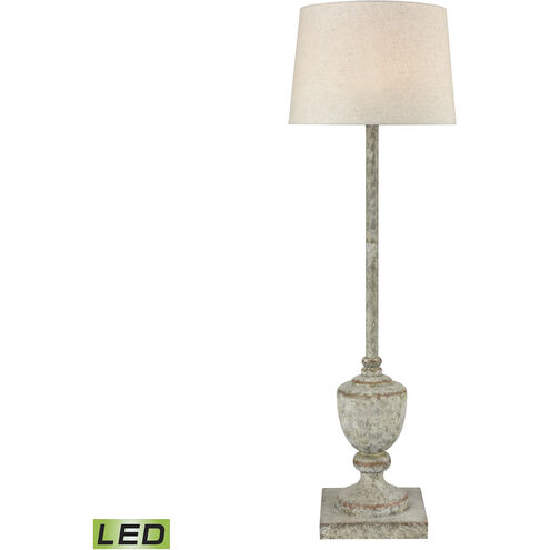 Regus 51 inch 9 watt Antique Gray Outdoor Floor Lamp