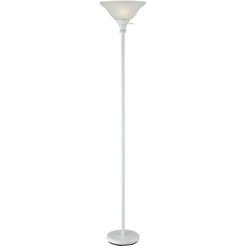 Signature 70 inch 150 watt White Torchiere Portable Light