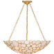Palla 6 Light 24.5 inch Antique Gold Chandelier Ceiling Light