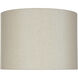 Cameron 36 inch 100.00 watt White and Antique Brass and Clear Table Lamp Portable Light