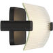 Neoness LED 24.5 inch Matte Black Outdoor Wall Sconce in Clear