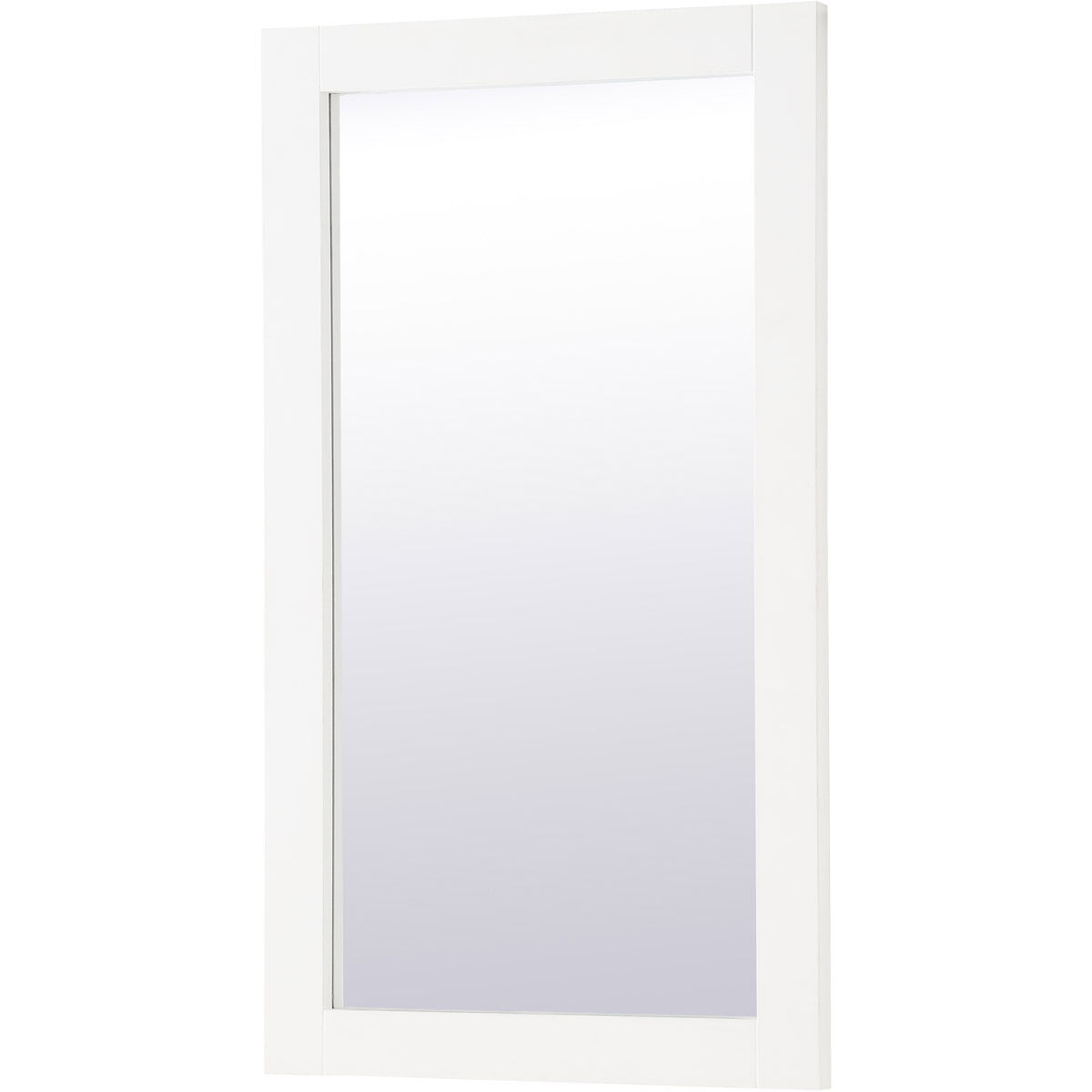 Aqua 32 X 18 inch White Wall Mirror