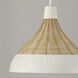 Kali 1 Light 22 inch Matte White Pendant Ceiling Light
