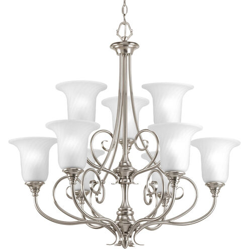 Kensington 9 Light 31.5 inch Brushed Nickel Chandelier Ceiling Light