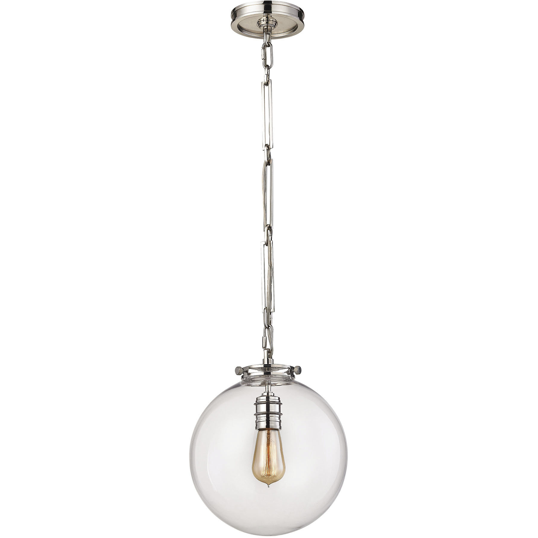 Gramercy 1 Light 11 inch Polished Nickel Mini Pendant Ceiling Light