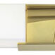Artemis Vanity Light Wall Light in Satin Brass