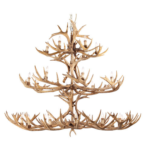 IL Series 71 inch Natural Chandelier Ceiling Light 