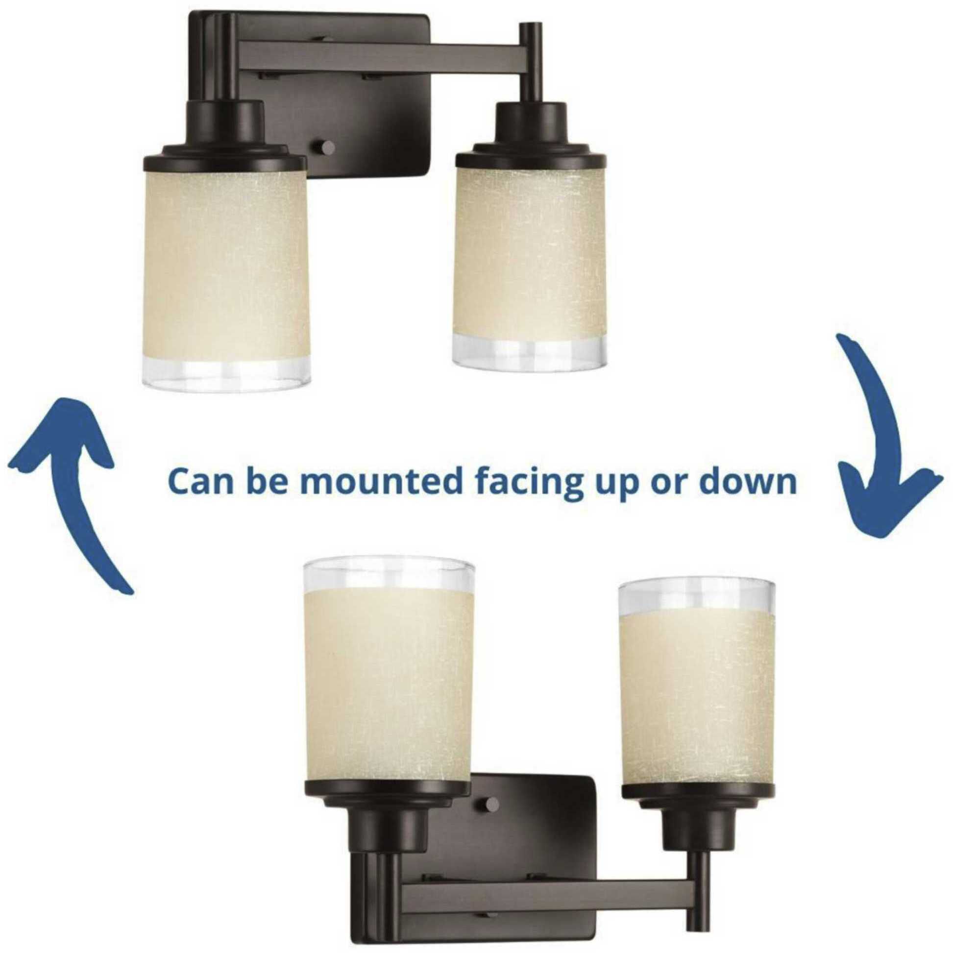 Alexa 2 Light 13 inch Antique Bronze Bath Vanity Wall Light